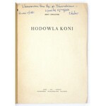 ZWOLIŃSKI Jerzy - Hodowla koni. Łódź-Poznań 1958. PWN. 8, s. 261, [1]. brosz...