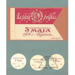 NA SZKOŁY Polskie 3 V. 1791; 3 maja 1916 r. Radom.