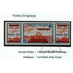 (POLSKA emigracja) Poczta Polowa. 1 Korpus W.P. Polish Fieldpost. 1st Polish Army Corps. / Fieldpost. Polish. Letter Seal. 1st Polish A.C.