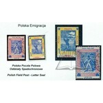 (POLSKA emigracja) Polska Poczta Polowa. 2 znaczki.