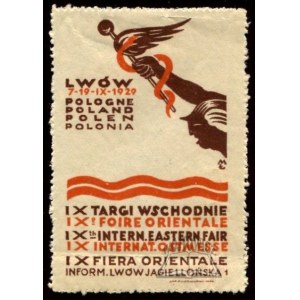 (TARGI i wystawy) IX TARGI Wschodnie. Lwów 7 - 19. IX. 1929. Inform. Lwów Jagiellońska 1.