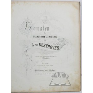 BEETHOVEN Ludwig van, Sonaten für Pianoforte und Violine.