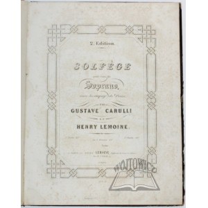 CARULLI Gustave, Lemoine Henry, Solfege.