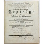 OELRICHS Johann Carl Conrad, Historisch - Diplomatische Beyträge zur Geschichte der Gelahrtheit, besonders im Herzogthum Pommern.