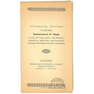 (KONSTYTUCJA 3 Maja). Uroczysty Obchód rocznicy Konstytucyi 3 go Maja.