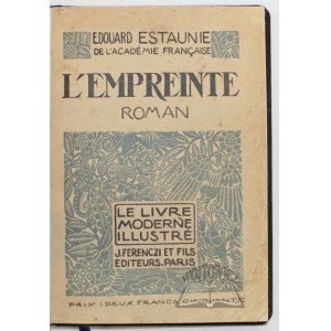 ESTAUNIE Edouard, L'Empreinte. Roman.