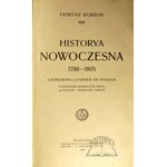 KORZON Tadeusz, Historya nowoczesna 1788-1805.