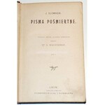 SŁOWACKI - DZIEŁA POŚMIERTNE T.1-3  Lwów 1885