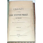 FALKOWSKI - OBRAZY Z ŻYCIA KILKU OSTATNICH POKOLEŃ W POLSCE. t.1-5 [komplet w 5 wol.] skóra Napoleon