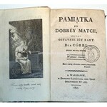 HOFFMANOWA - PAMIĄTKA PO DOBREJ MATCE  wyd. 1820r.