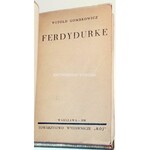 GOMBROWICZ - FERDYDURKE wyd.1 z 1938r. il. BRUNO SCHULZ