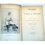 SIENKIEWICZ- LISTY Z AFRYKI 1-2 wyd. 1893