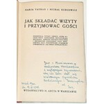 VAUBAN - JAK SKŁADAĆ WIZYTY I PRZYJMOWAĆ GOŚCI savoir-vivre wyd.1935