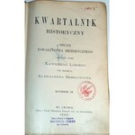 KWARTALNIK HISTORYCZNY Lwów 1895