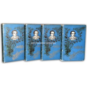 SŁOWACKI - DZIEŁA T.1-4 [komplet w 4wol.] Lwów 1894r.