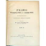 ROSENBLUTH- PRAWO WEKSLOWE I CZEKOWE  t.2 Komentarz wyd.1936