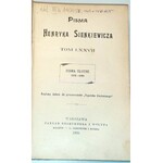 SIENKIEWICZ- PISMA 1905r.