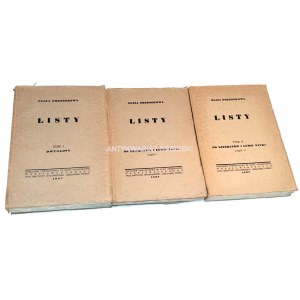 ORZESZKOWA - LISTY t.1-2 [w 3 wol.] wyd. 1937r.