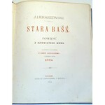 KRASZEWSKI- STARA BAŚŃ wyd.1879r.il. Andriolli OPRAWA WYDAWNICZA Folio