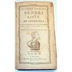 SENEKA - LUCYUSZA ANNEUSZA SENEKI LISTY DO LUCILIUSZA. T. 2. Wilno 1782