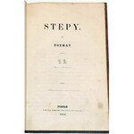 ZIELIŃSKI - STEPY : POEMAT wyd.1 z 1856r. romantyzm