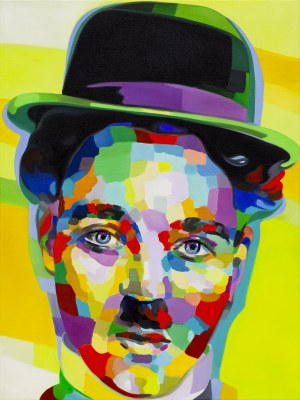 Monika Łakomska, Charlie Chaplin Abstract, 2020