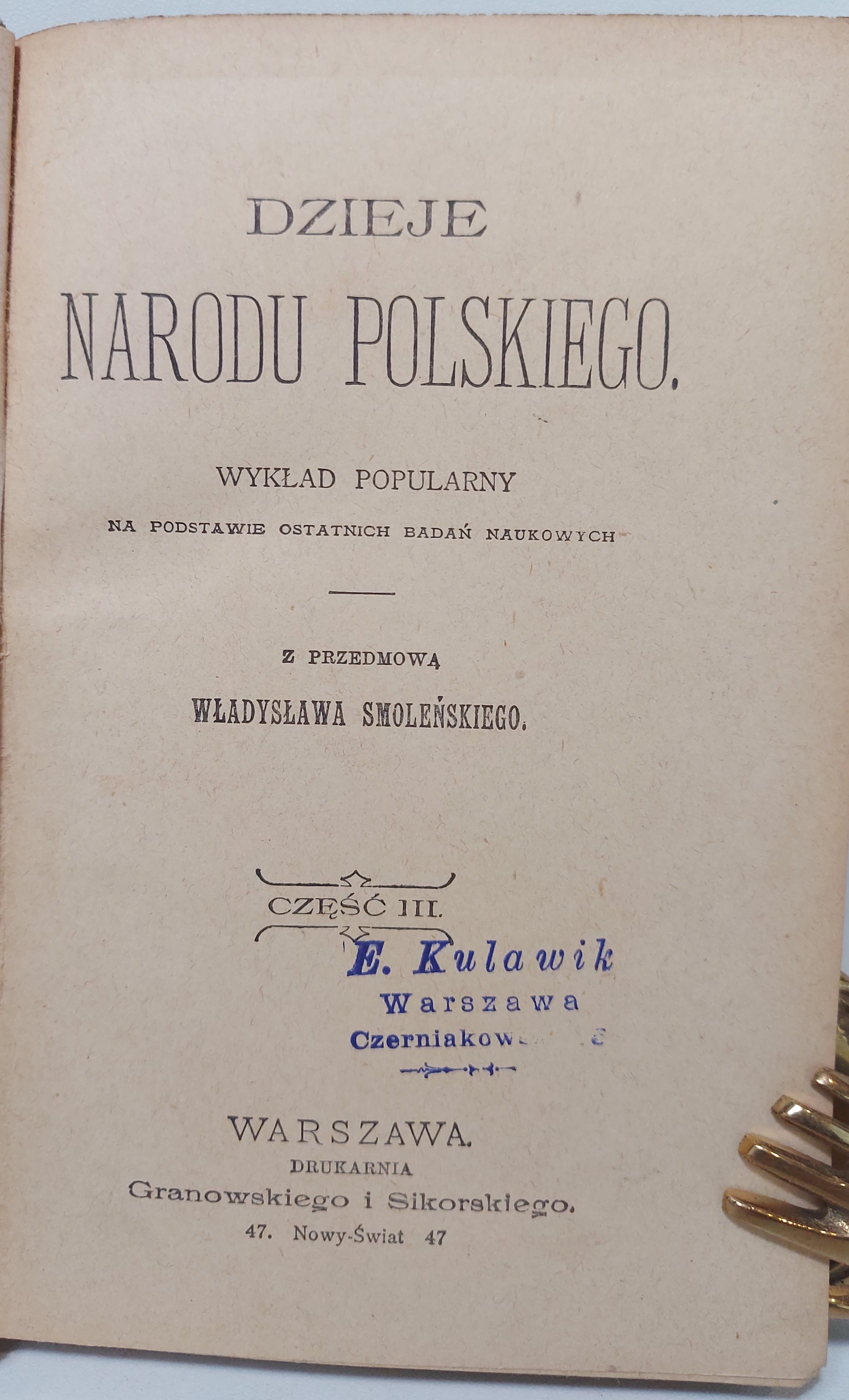 Przedstaw W Kilku Zdaniach Dzieje Narodu Smoleński Władysław DZIEJE NARODU POLSKIEGO - Aukcja internetowa