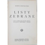 Makuszyński Kornel Listy zebrane [Ded. autora]