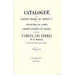 KATALOG Catalogue Du Cabinet Secret Du Prince G***