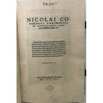 COPERNICI NICOLAO DE REVOLUTIONIBUS…
