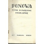 PONOWA Pismo poświęcone poezji i sztuce czerwiec 1922
