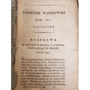Pamiętnik Warszawski Rok 1817.Miesiąc grudzień