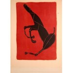 Marino Marini [1901-1981 r.] Czarny koń na czerwonym tle, 1953