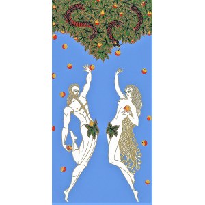 Romain de TIRTOFF (ERTÉ) [1892-1990] Adam i Ewa (Adam and Eve), 1982