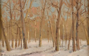 Basile Poustochkine (1893 Moskwa – 1973 Neuilly sur Seine), Las zimą