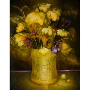 Barbara Przyłuska (geb. 1958), Gelbe Blumen, 1993.