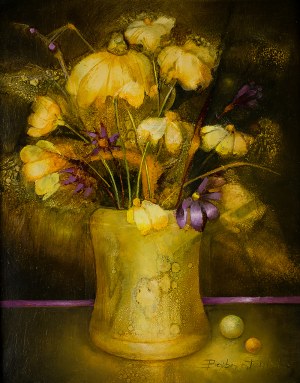 Barbara Przyłuska (ur.1958 r.), Żółte kwiaty, 1993 r.