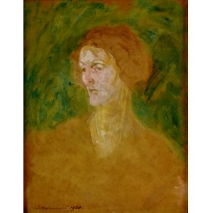 Jacek Malczewski (1854-1929), Portret żony, 1920