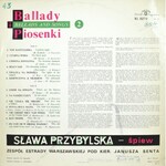 Sława Przybylska (Winyl), Ballady i piosenki