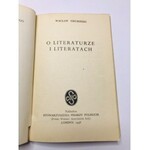 Grubiński Wacław O literaturze i literatach
