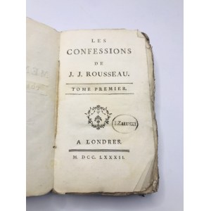 Rousseau Jean-Jacques Les Confessions [Wyznania]