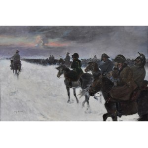 Jerzy Kossak (1886-1955), Wizja Napoleona w odwrocie spod Moskwy