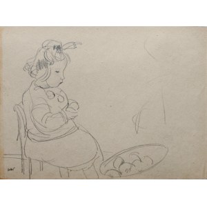 Wojciech Weiss (1875-1950), Dziewczynka z koszem owoców