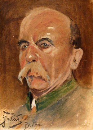 Julian Fałat (1853-1929), Portret leśniczego Ferdynanda Grzyba, 1923 r.
