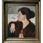 Wlastimil Hofman (1881-1970), Portret żony Ady, 1918