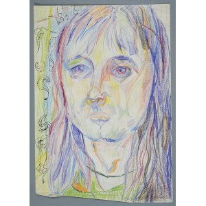 Janina Muszanka - Łakomska (1920-1982), Portret kobiety - Autoportret (?), ok. 1970