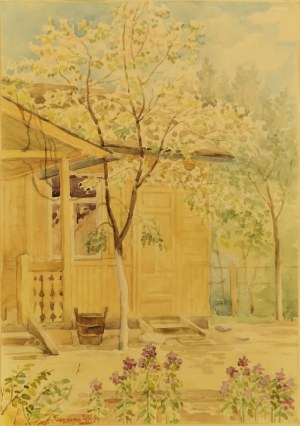 Leon SZACSZNAJDER (1881-1972), Wiosna w ogrodzie, 1951