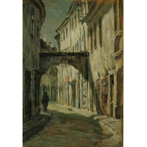 Albin ŁUBNIEWICZ (1910-1986), Vilnius street, ca. 1938