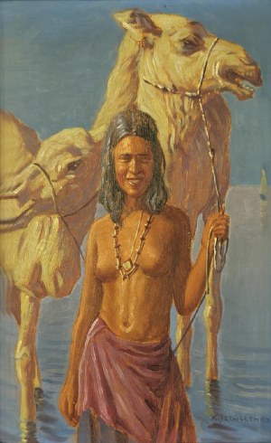 Konstanty SZEWCZENKO (1910-1991), Dziewczyna arabska z wielbłądem