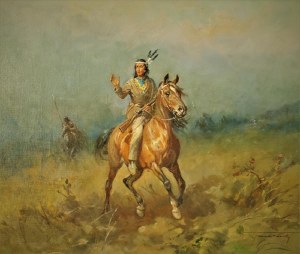 Antoni TRZESZCZKOWSKI (1902-1977), Winnetou - wódz Apaczów